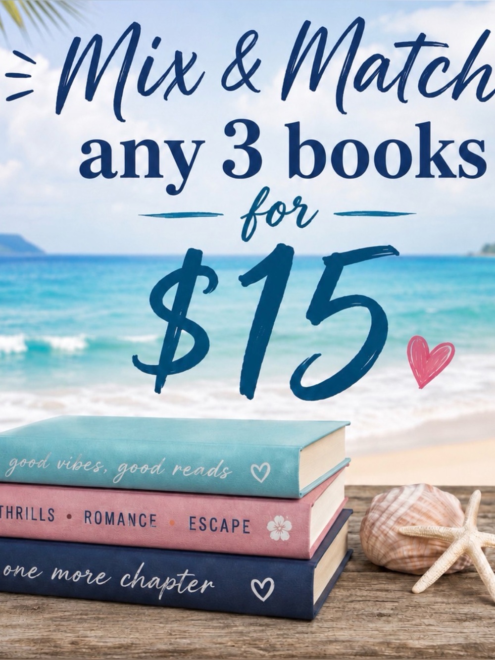 Limited Time! Mix and Match Any 3 Books for $15